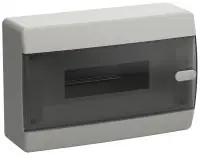 UNION Compact Корпус пластиковый ЩРН-П-12 IP41 черная прозрачная дверь IEK в Москве UNION Compact Корпус пластиковый ЩРН-П-12 IP41 черная прозрачная дверь IEK - foto