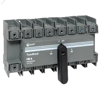 Рубильник 100A 4P реверсивный c рукояткой для прямой установки TwinBlock EKF в Москве Рубильник 100A 4P реверсивный c рукояткой для прямой установки TwinBlock EKF - foto