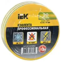 Изолента 0,18х19 мм желто-зеленая 20 метров ИЭК в Москве Изолента 0,18х19 мм желто-зеленая 20 метров ИЭК - foto