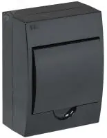 KREPTA 3 Корпус пластиковый ЩРН-П-6 IP41 черный IEK в Москве KREPTA 3 Корпус пластиковый ЩРН-П-6 IP41 черный IEK - foto