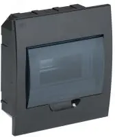 KREPTA 3 Корпус пластиковый ЩРВ-П-8 IP41 черный IEK в Москве KREPTA 3 Корпус пластиковый ЩРВ-П-8 IP41 черный IEK - foto