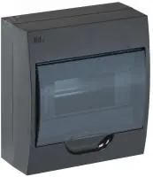 KREPTA 3 Корпус пластиковый ЩРН-П-8 IP41 черный IEK в Москве KREPTA 3 Корпус пластиковый ЩРН-П-8 IP41 черный IEK - foto