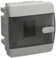 UNION Compact Корпус пластиковый ЩРВ-П-4 IP41 черная прозрачная дверь IEK в Москве UNION Compact Корпус пластиковый ЩРВ-П-4 IP41 черная прозрачная дверь IEK - foto