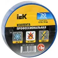 Изолента 0,18х19 мм синяя 20 метров ИЭК в Москве Изолента 0,18х19 мм синяя 20 метров ИЭК - foto