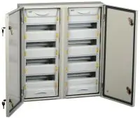 Корпус металлический ЩРн-2x48з-1 74 У2 IP54 PRO в Москве Корпус металлический ЩРн-2x48з-1 74 У2 IP54 PRO - foto