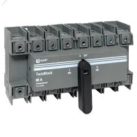 Рубильник 80A 4P реверсивный c рукояткой для прямой установки TwinBlock EKF в Москве Рубильник 80A 4P реверсивный c рукояткой для прямой установки TwinBlock EKF - foto